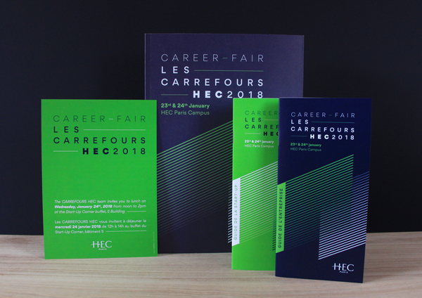 Les carrefours HEC - Conception graphique - catalogue - guides - invitations - affiche - LUCIOLE