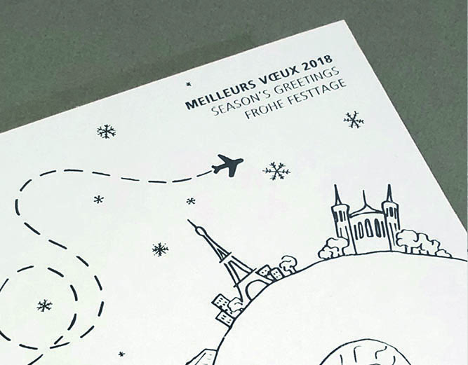 HDI Global - Vœux 2018 carte imprimée - vidéo d'animation - LUCIOLE