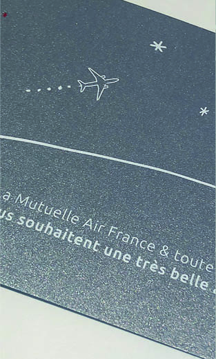Mutuelle Air France - Vœux 2018 carte imprimée - LUCIOLE